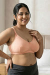 Zivame True Curv Maternity Double Layered Non Wired Full Coverage Nursing Bra - Peach Pearl — thumbnail 5